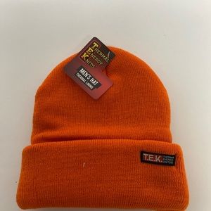 T.E.K Beanie Men’s Hat Thermal lining Orange OS